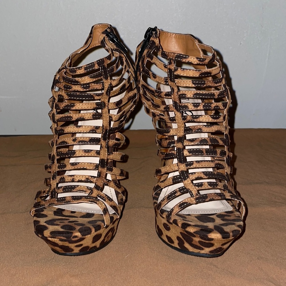 Leopard Print Wedges - image 1